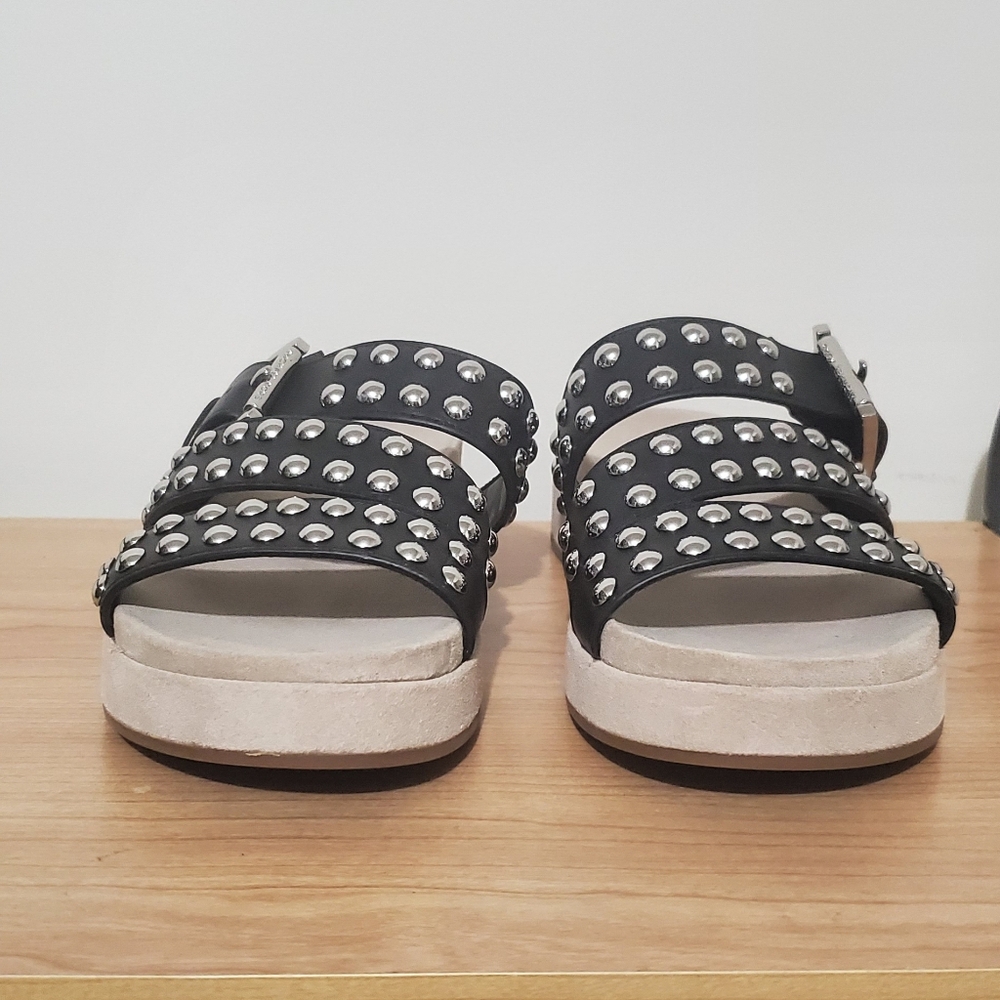 Michael Kors Black and Silver Sandals Stud Sandals